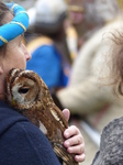 FZ013005 Woman with Tawny Owl (Strix aluco) on shoulder.jpg